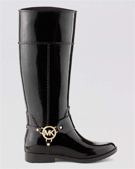 michael kors fulton harness tall rain boots|Michael Michael Kors Women's Fulton Tall Harness Rain Boots, .